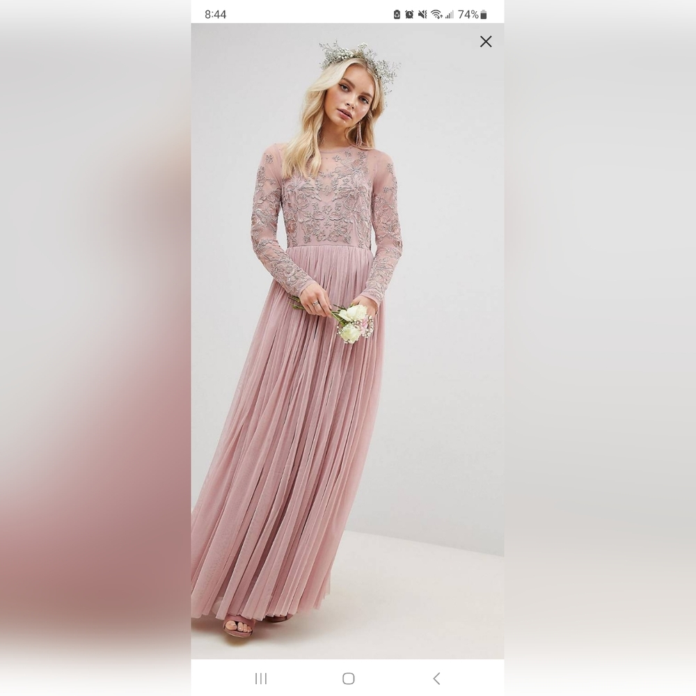 Pink ASOS gown